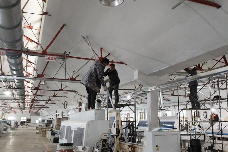 东莞大口径天线车间强电及气管安装